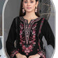 Anaita Black Velvet Suit with Embroidery Sequence Work - Swadesiicart