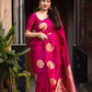 Rani Silk Woven Saree with Unstitched Blouse - Hiral Fashion | Swadesiicart