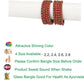 Afast Bridal Wedding & Party Fashionable Colorful Glass Bangle/Kada Set, Pack Of 8 - Red - Swadesiicart