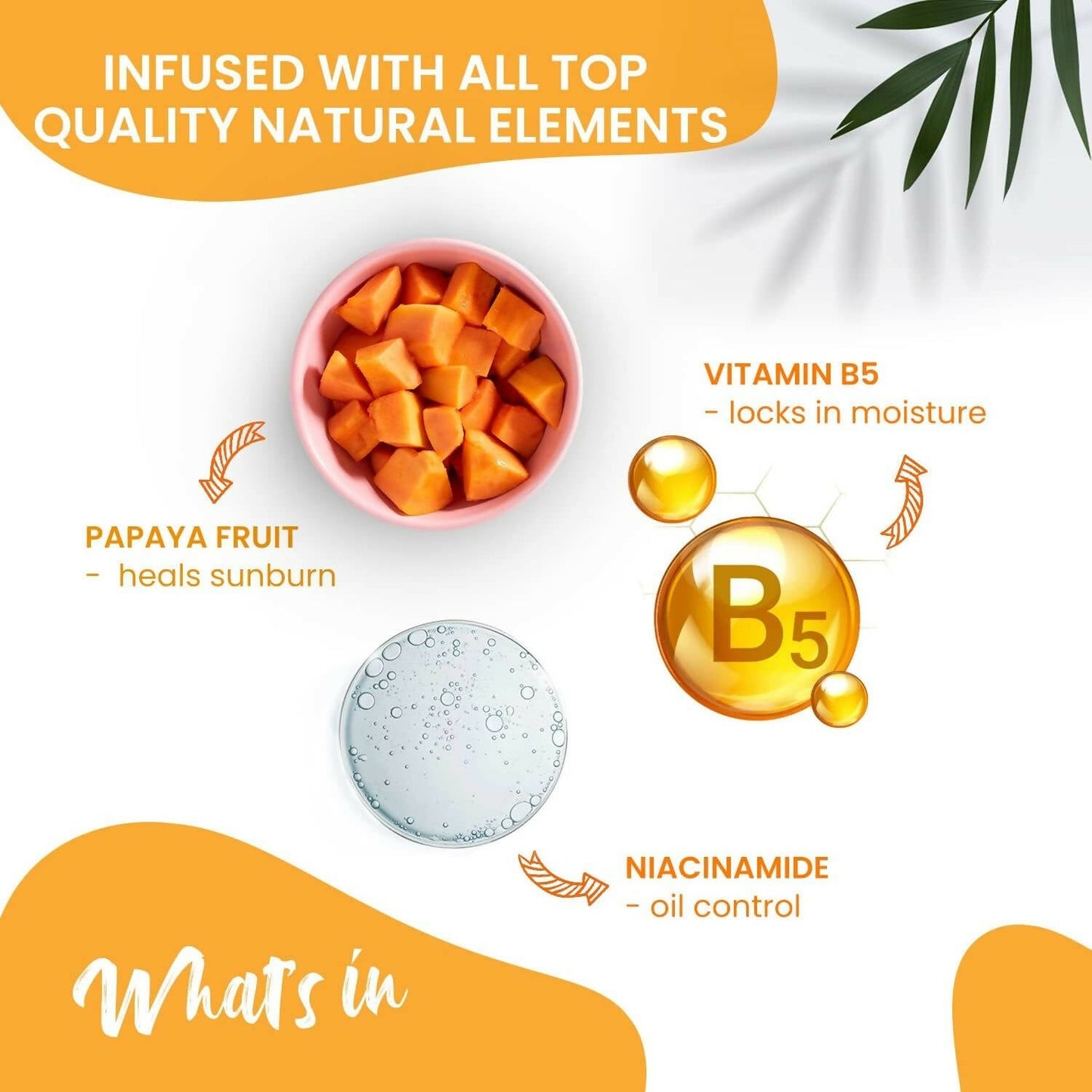NutriGlow NATURAL'S Advanced Pro Formula Papaya Sunscreen SPF 50 PA+++ - Swadesiicart