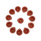 Tied Ribbons Brown Set of 12 Handmade Clay Terracotta Diyas | Swadesiicart