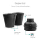 Vaya Drynk Stainless Steel Water Bottle Tumbler for Office - 600ml (Black) | Swadesiicart