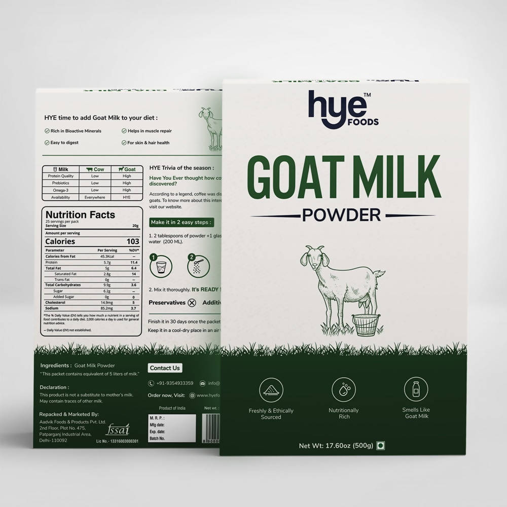 Hye Foods Goat Milk Powder - Swadesiicart