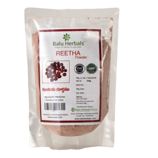 Balu Herbals Reetha (Kumkudu) Powder - Balu Herbals