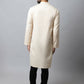 Even Apparels Cream Color Pure Cotton Men's Kurta With Side Placket (SLD1176) | Swadesiicart