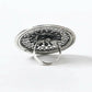 Mominos Fashion Joharkamal Oxidised Silver-Toned Adjustable Finger Ring - Swadesiicart