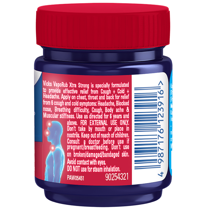 Vicks Vaporub Xtra Strong Balm - Swadesiicart