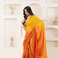 Yellow Satin Pedding Designer, Printed Party Wear Ready To Wear Saree - Femina | Swadesiicart