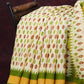 Combo of White and Green Patan Patola Semi Chanderi Saree By Gayathri Reddy Designer Studio | Swadesiicart