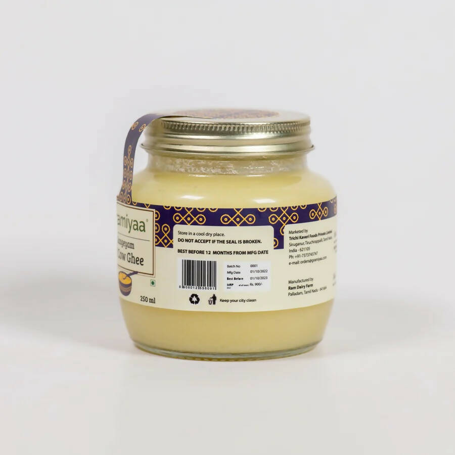 Gramiyaa Kangeyam A2 Cultured Cow Ghee | 100% Desi Ghee | Pure & Organic Ghee | Swadesiicart