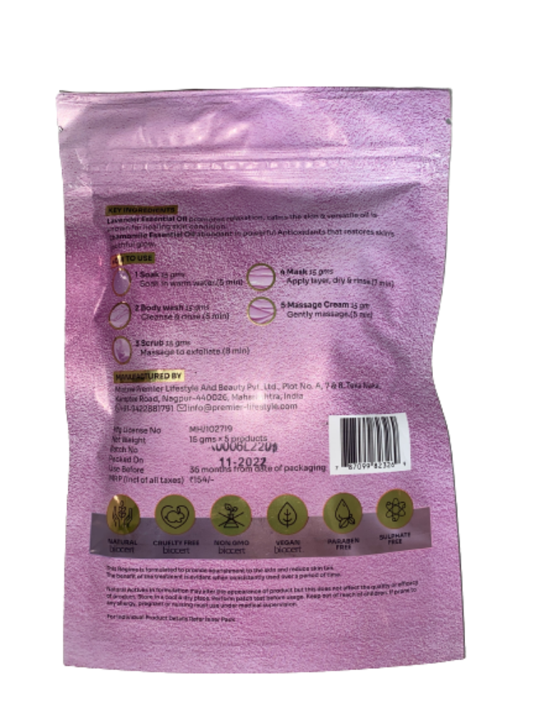 Vedic Valley Manicure and Pedicure Kit - Lavender and Chamomile - Swadesiicart