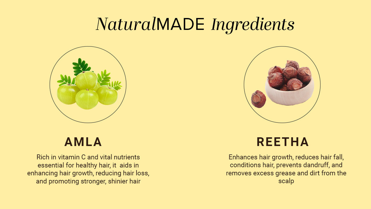Khadi Natural Amla & Reetha Hair Cleanser & Conditioner Combo – Pack of 2 - 210ml Each