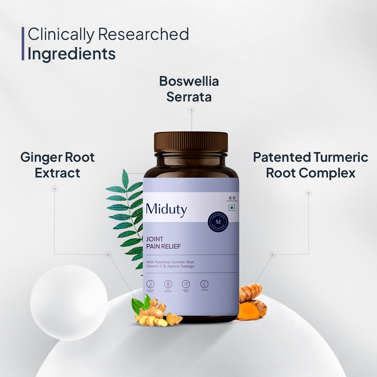 Miduty by Palak Notes Joint Pain Relief Capsules - Swadesiicart