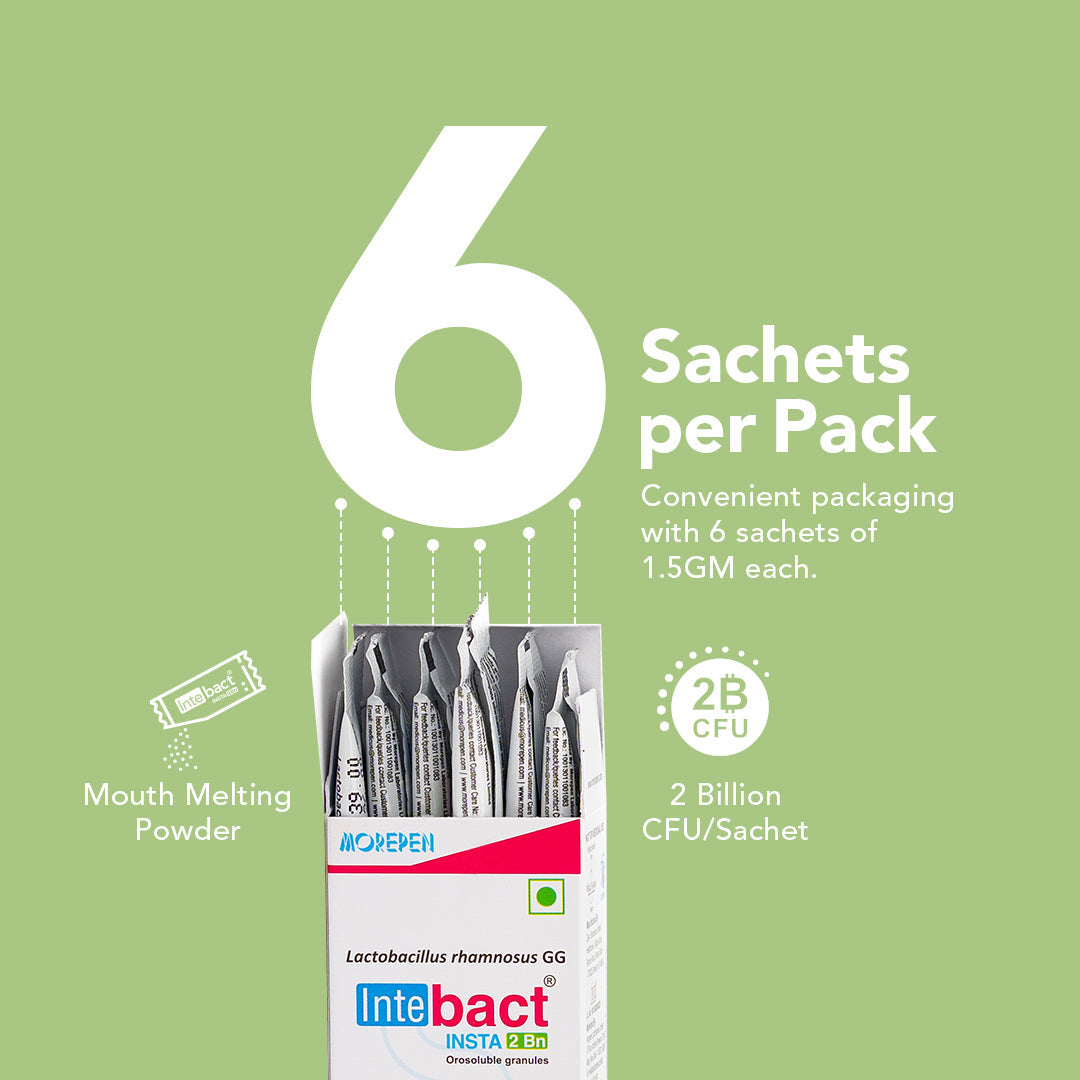 Dr Morpen Intebact Insta Probiotic 2Bn (Vanilla Flavour) | Swadesiicart