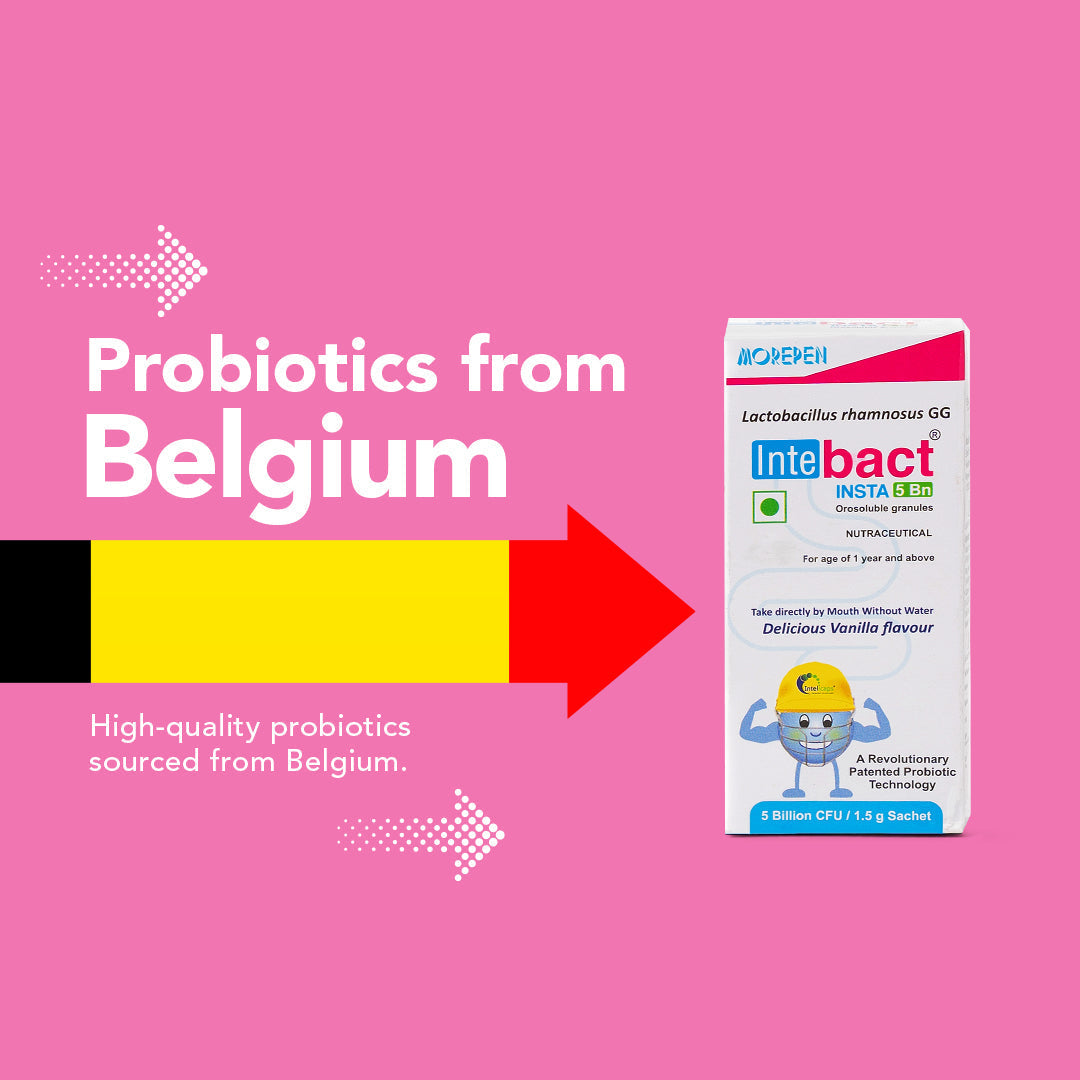 Dr Morpen Intebact Insta Probiotic 5Bn (1.5Gm) - 6 Sachets | Swadesiicart