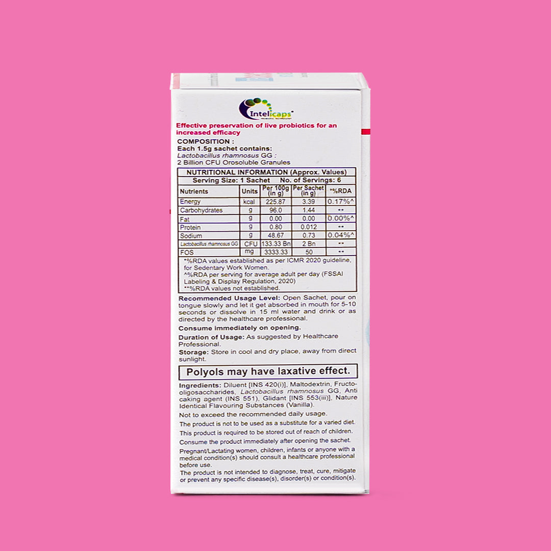 Dr Morpen Intebact Insta Probiotic 5Bn (1.5Gm) - 6 Sachets | Swadesiicart