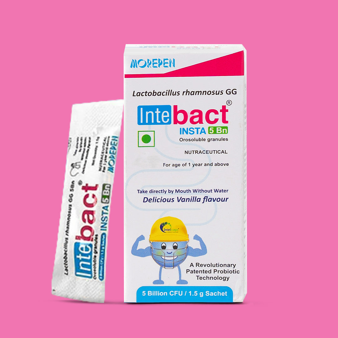 Dr Morpen Intebact Insta Probiotic 5Bn (1.5Gm) - 6 Sachets | Swadesiicart