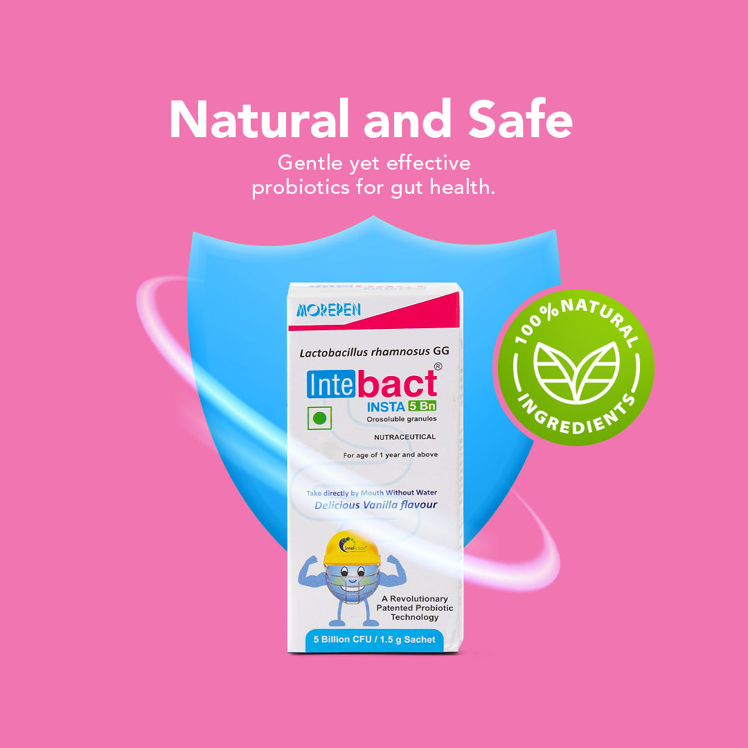 Dr Morpen Intebact Insta Probiotic 5Bn (1.5Gm) - 6 Sachets | Swadesiicart