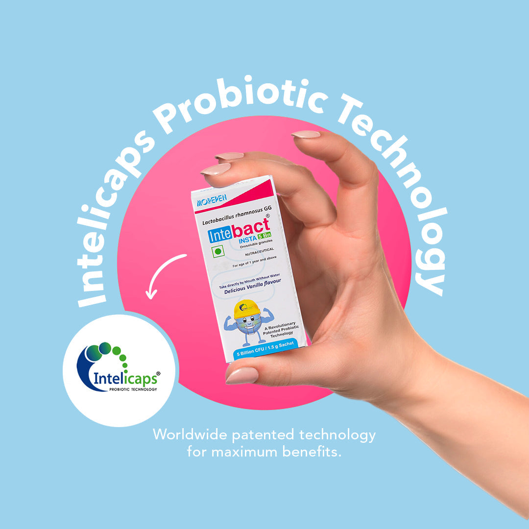 Dr Morpen Intebact Insta Probiotic 5Bn (1.5Gm) - 6 Sachets | Swadesiicart