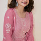 Anaita Light Pink Chinon Embroidered Thread Work Stitched Salwar Suit