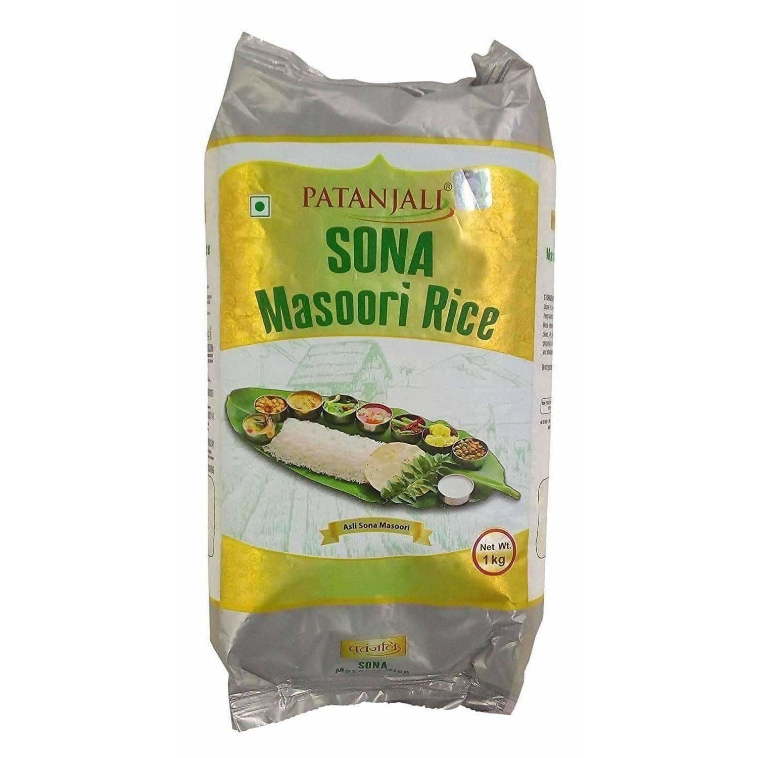 Patanjali Sona Masoori Rice ( 1 kg) | Swadesiicart