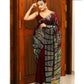 Arfa Fashion House Maroon Georgette Sequince Saree