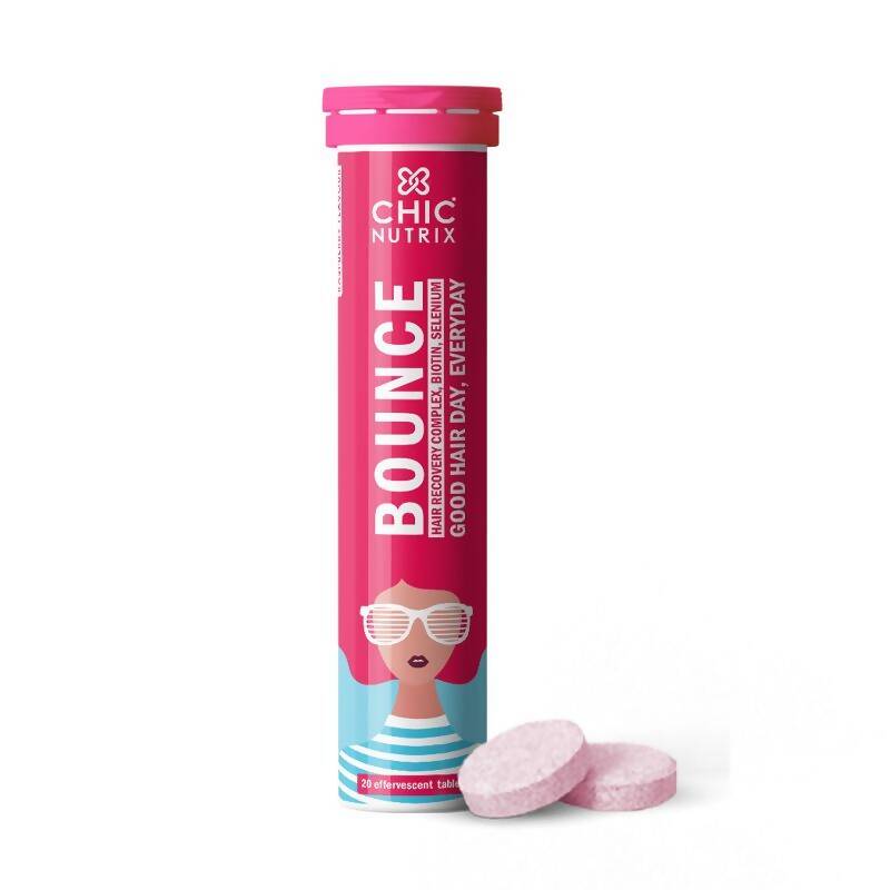 Chicnutrix Bounce Tablets for Thick Hair & Hair Fall Control | Swadesiicart
