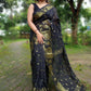 Exclusive Collection Black Beautiful Cotton Silk Saree - Swadesiicart