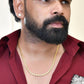 VOJ Gold-Polished Self Design Biscuit Chain For Men | Swadesiicart