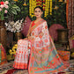 Shree Shyam Fashion Linen Cotton White Saree