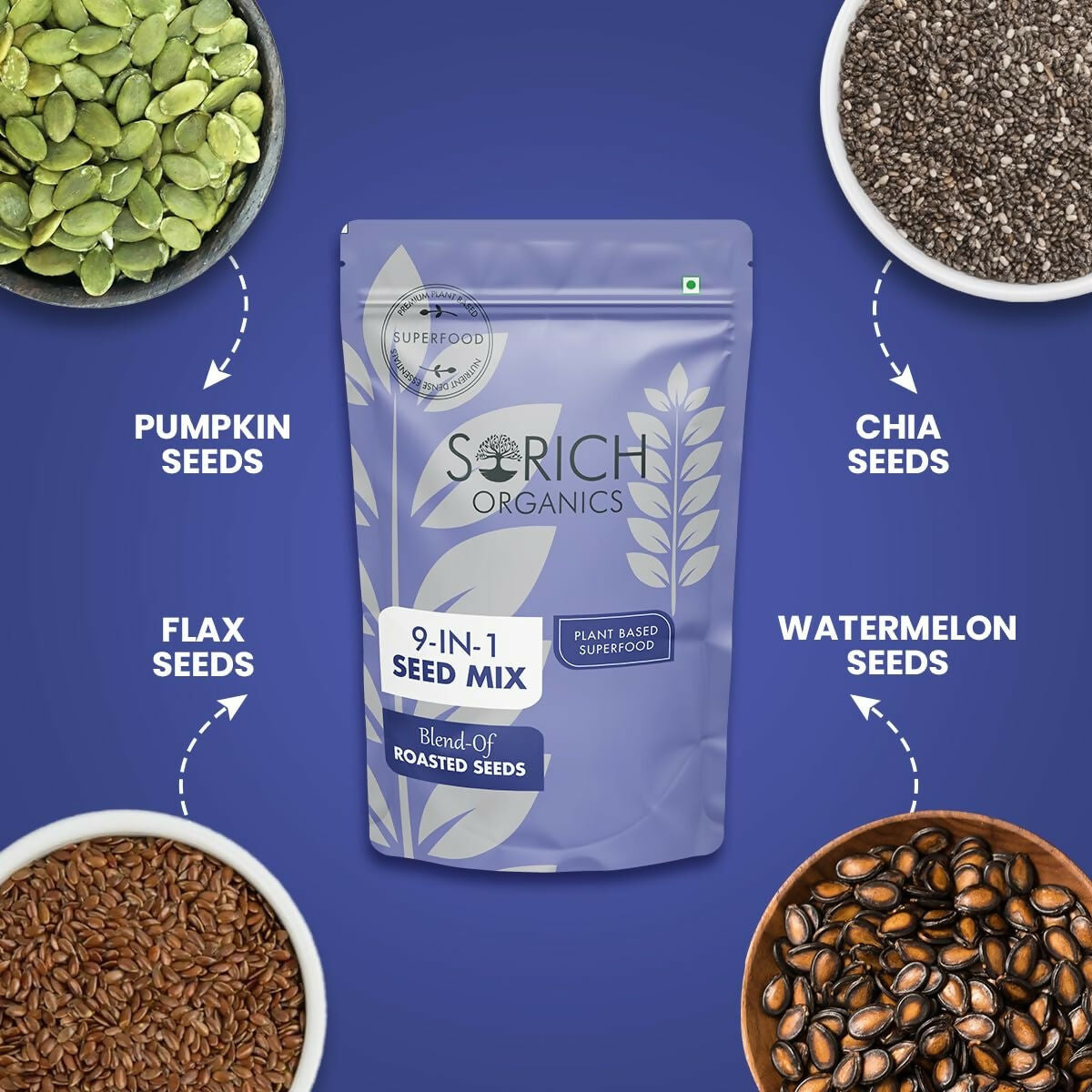 Sorich Organics 9 in 1 Seed Mix - Swadesiicart