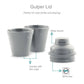 Vaya Drynk Stainless Steel Water Bottle Tumbler for Office - 600ml (White) | Swadesiicart