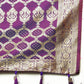 Lorenvalley Fashion Orange & Wine Patola Silk Woven Design Meenakari Weaving Saree - Swadesiicart