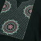 Green Rayon Yoke Embroidered A-line Top - Tarini - Swadesiicart