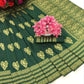 DEIANA'S Beautiful Designer Golden zari Soft Lichi Silk Saree - Green - Swadesiicart