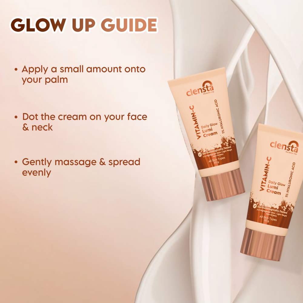 Clensta Vitamin C Daily Glow Lumi Cream | Swadesiicart