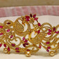 AD Ruby Peacock Bridal Waist Belt | Swadesiicart