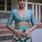 Vishnu Weaves Women's Green Cotton Silk Printed Saree with Blouse - Swadesiicart