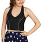 Aastha Fashion Women's Women's Black Velvet Solid Readymade Blouse