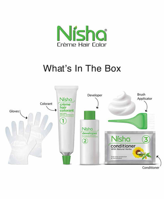 Nisha Creme Hair Color Ultra Blonde - Swadesiicart