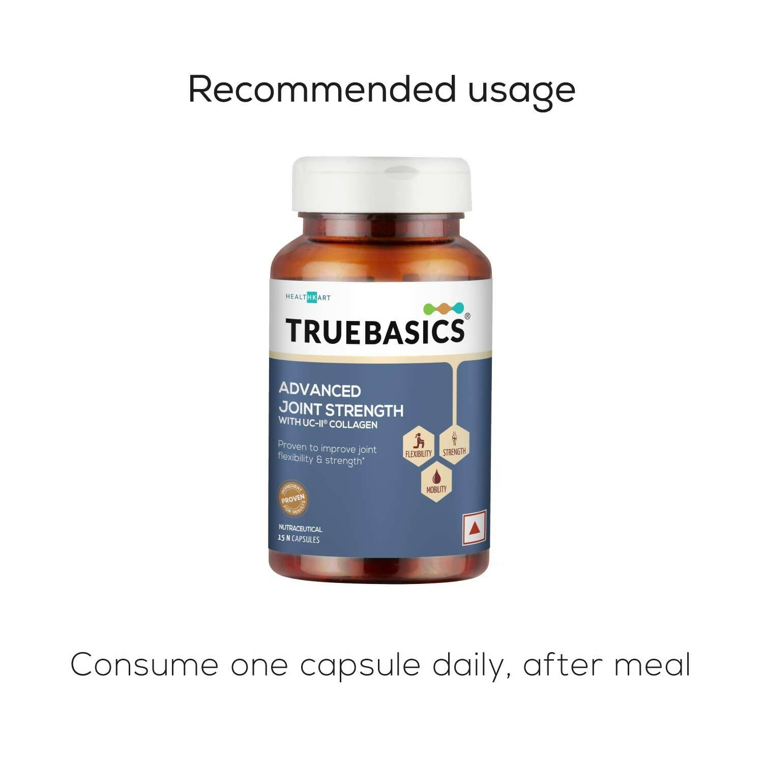 TrueBasics Advanced Joint Strength Capsules with UC-II Collagen - Swadesiicart
