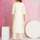 Ethnic Festive Wear Viscose Chanderi Off White Stitched Suit With Dupatta - Tanisha | Swadesiicart