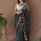 Vamsee Murari Green Super Net Saree - Swadesiicart