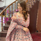 All Season Designer Grey Brown Pure Maslin Gown - Anbazaar