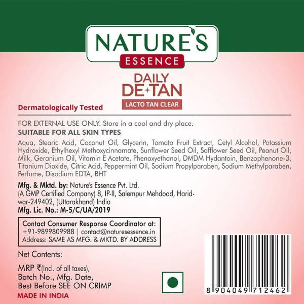 Nature's Essence Daily De-Tan Lacto Tan Clear - Swadesiicart