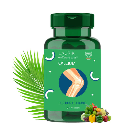 Laurik Advance Calcium Tablets For Strengthens Bones With Vegetables, Leafy Vegetables For Women And Men | Swadesiicart