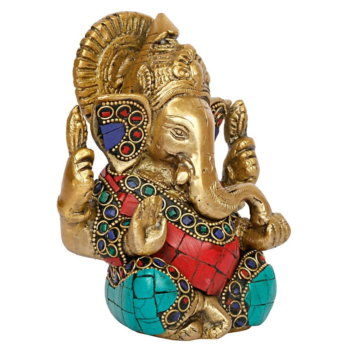 Artvarko Brass Idol Ganesha Murti - Swadesiicart