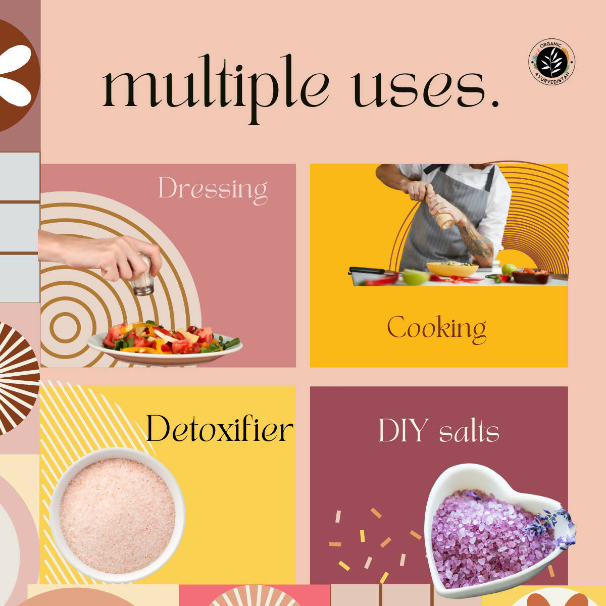 Organic Ayurvedistan Pink Salt Powder - Swadesiicart