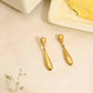 Golden Drop Earrings - Ruby Raang | Swadesiicart