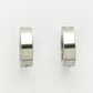 NVR Men's Silver-Plated Stainless Steel Hoop Earrings - Swadesiicart